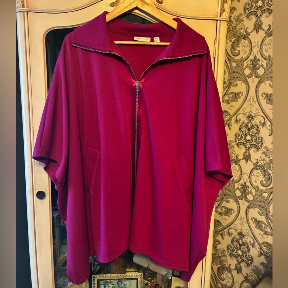 Susan Graver Rich Magenta Knit Top